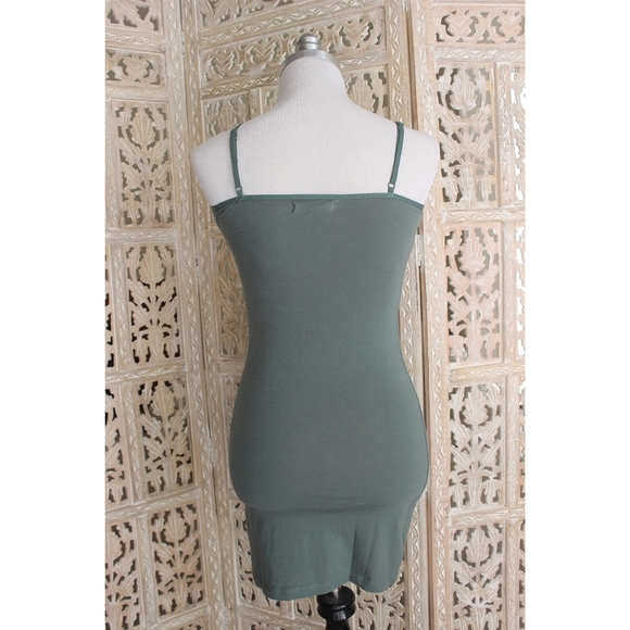Sage Green Cami Bodycon Mini Dress - Picture 6 of 6